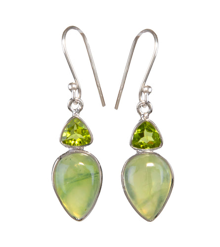 Peridot & Prehnite Earrings - BOBB36078