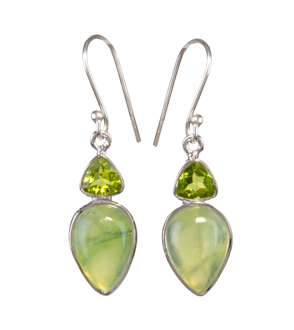 Peridot & Prehnite Earrings