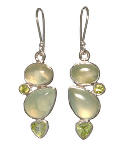 Peridot & Prehnite Earrings - BOBB36080