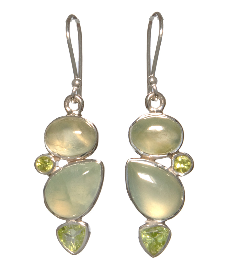 Peridot & Prehnite Earrings - BOBB36080