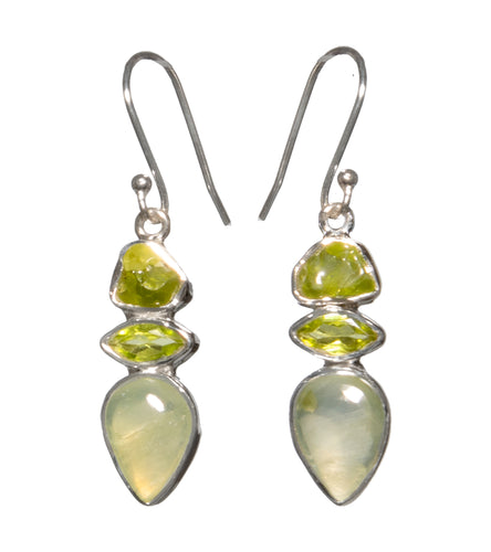 Peridot & Prehnite Earrings - BOBB36082