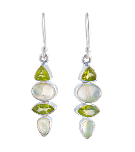 Peridot & Prehnite Earrings