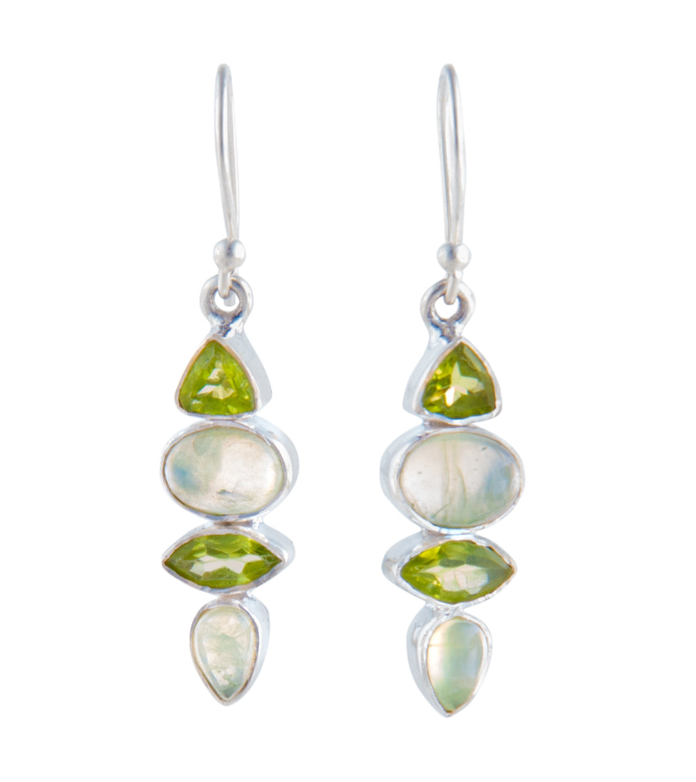 Peridot & Prehnite Earrings
