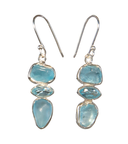 Blue Topaz Earrings