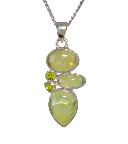 Peridot & Prehnite Pendant