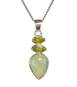 Peridot & Prehnite Pendant