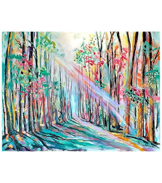 Hundred Acre Woods by Kirk Boes, framed