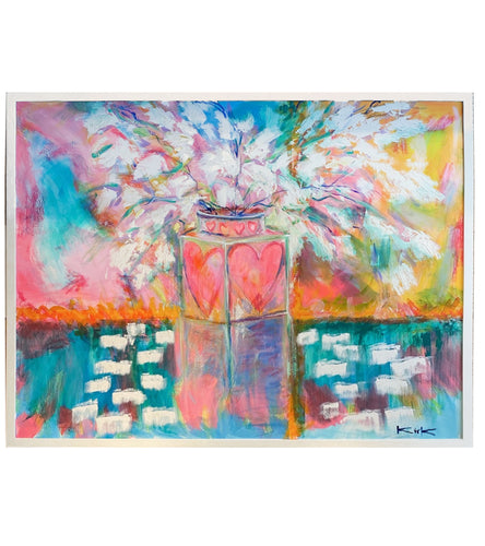 Aloha Vase by Kirk Boes, framed