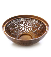 Pierced Koa Bowl "Honu" by Patrick and Peggy Bookey - BOOP42216