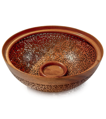 Pierced Koa Bowl 