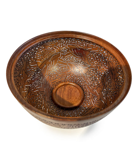 Pierced Koa Bowl 