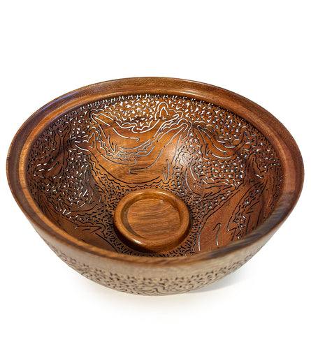 Pierced Koa Bowl 