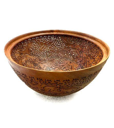 Pierced Koa Bowl 