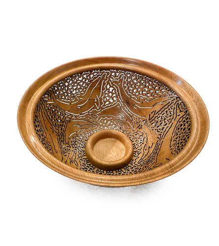 Pierced Koa Bowl 