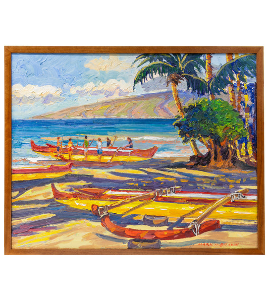 Remeros Wahine de Kihei por Mark Brown