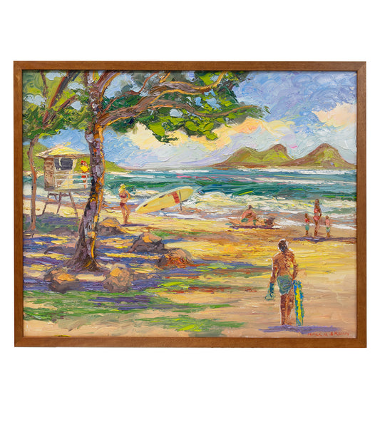 Bellows Beach Waimanalo by Mark Brown