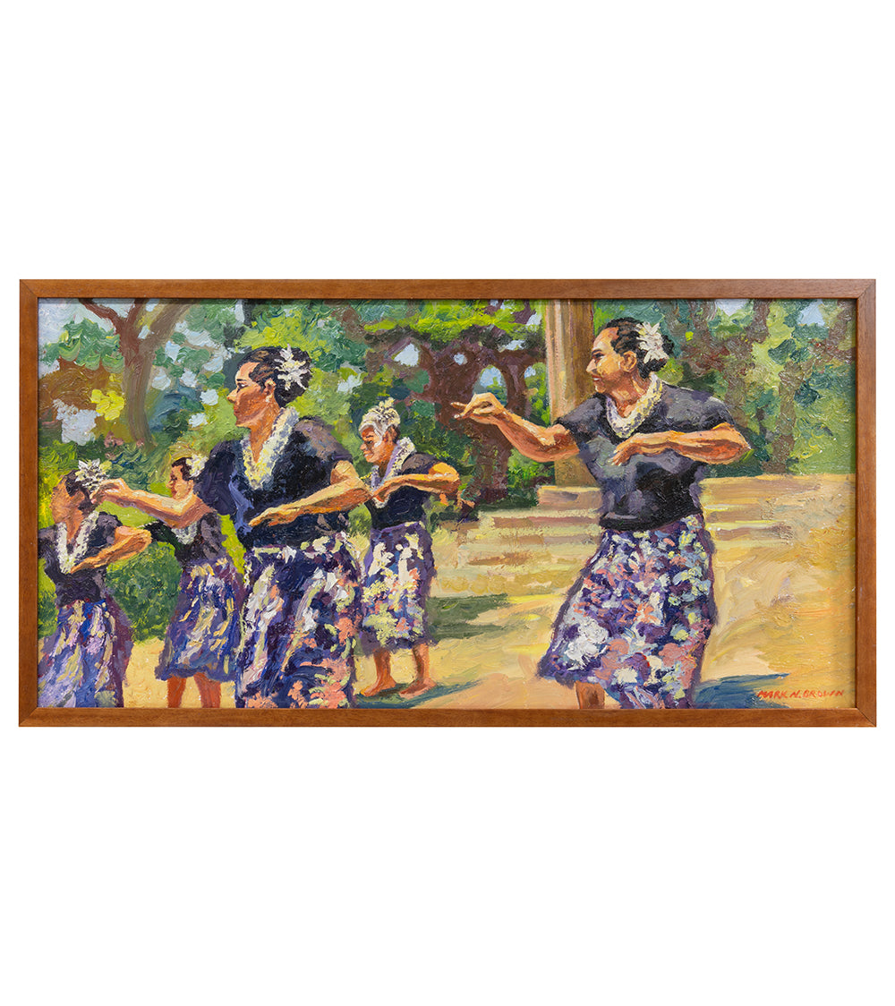 Ladies in Hula Motion by Mark Brown