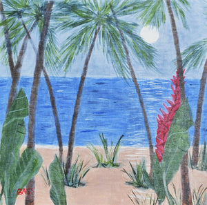 Moonlight on the Beach by Barbara Sparks-Shively