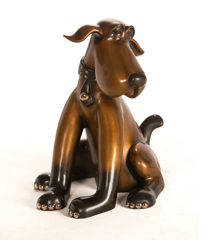 Bronze Sculpture "Barkleye" by Marty Goldstein