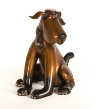 Escultura de bronce "Barkleye" de Marty Goldstein