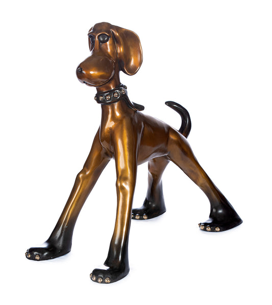 Escultura de bronce "Barney" de Marty Goldstein