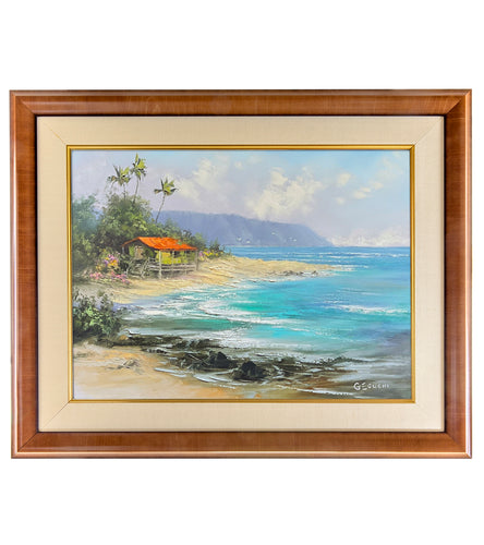 Original Painting: Beach House Refuge by George Eguchi