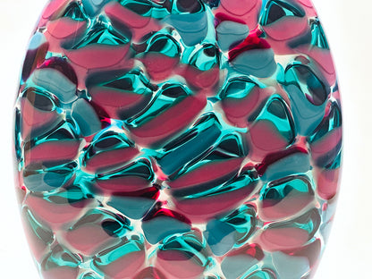 Glass "Blush Parrot" by Jonathan Swan