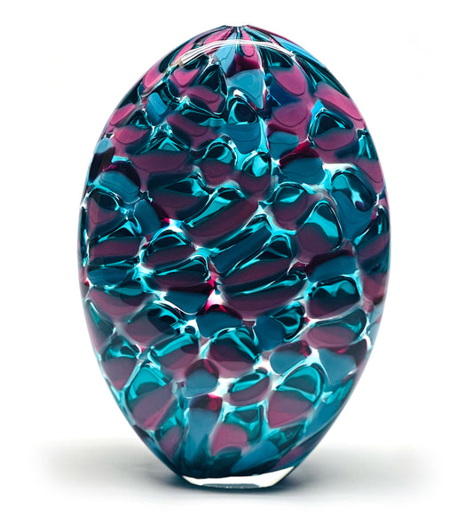 Glass "Blush Parrot" by Jonathan Swan