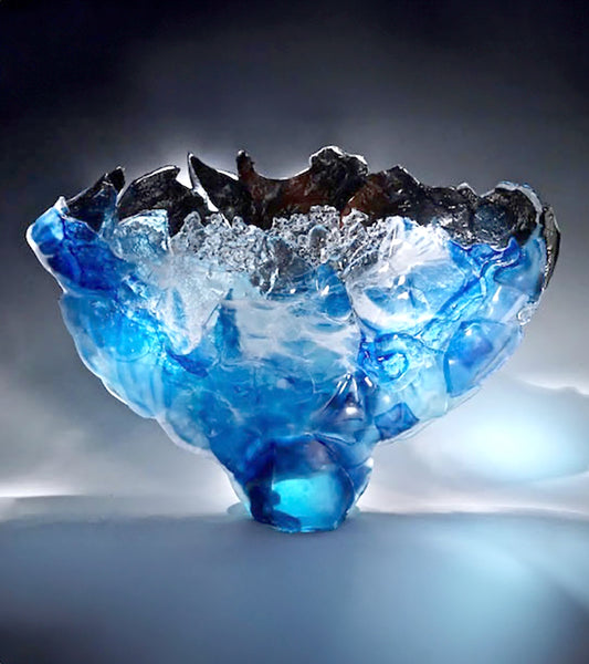 Smashed Glass Sculpture "Deacon Brownʻs Ledge" by Caleb Nichols