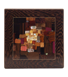 Wood Inlay Mural "Light Flight" by Chris Cantwell