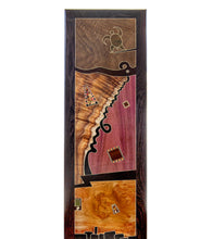 Wood Inlay Mural "Three Thumbs" by Chris Cantwell