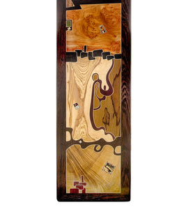 Wood Inlay Mural "Three Thumbs" by Chris Cantwell