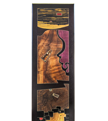 Wood Inlay Mural "Horizon" by Chris Cantwell