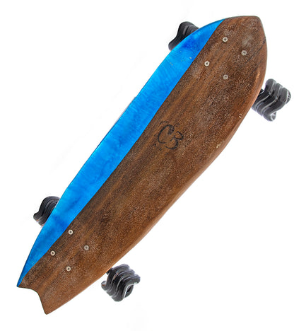 Patineta de resina de koa n.° 014 