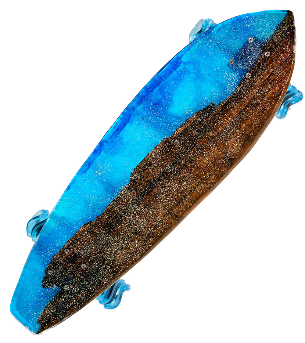 Koa-Resin Skateboard #022