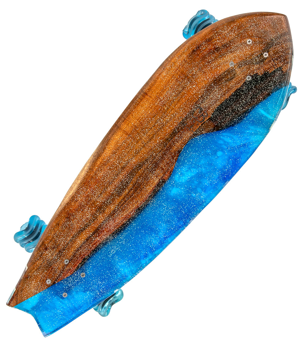 Koa-Resin Skateboard #026