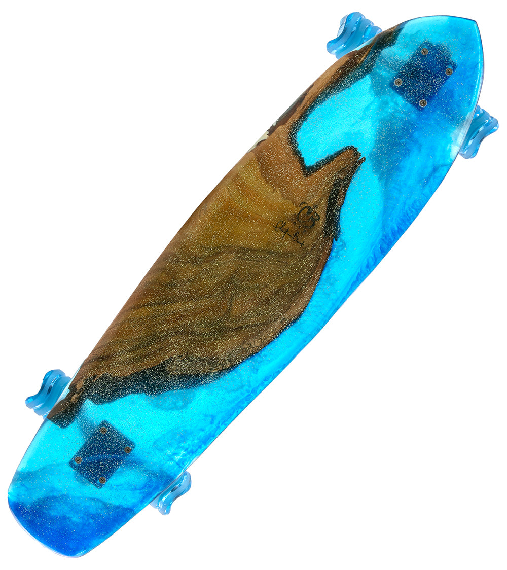Koa-Resin Skateboard #028