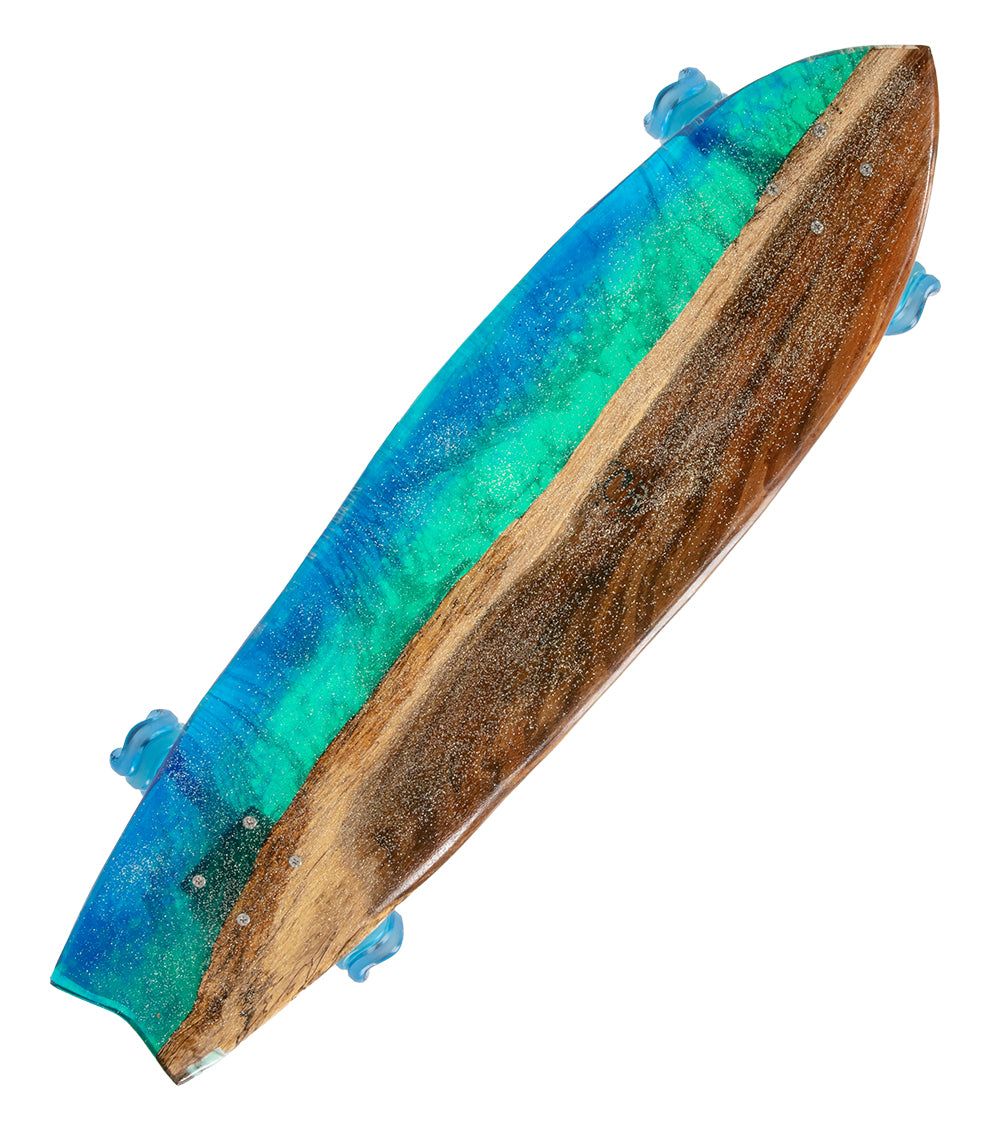 Koa-Resin Skateboard #053