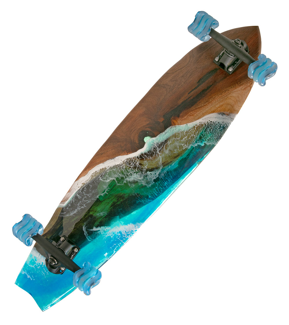 Koa-Resin Skateboard #054