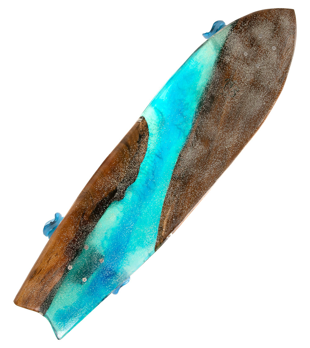 Koa-Resin Skateboard #055