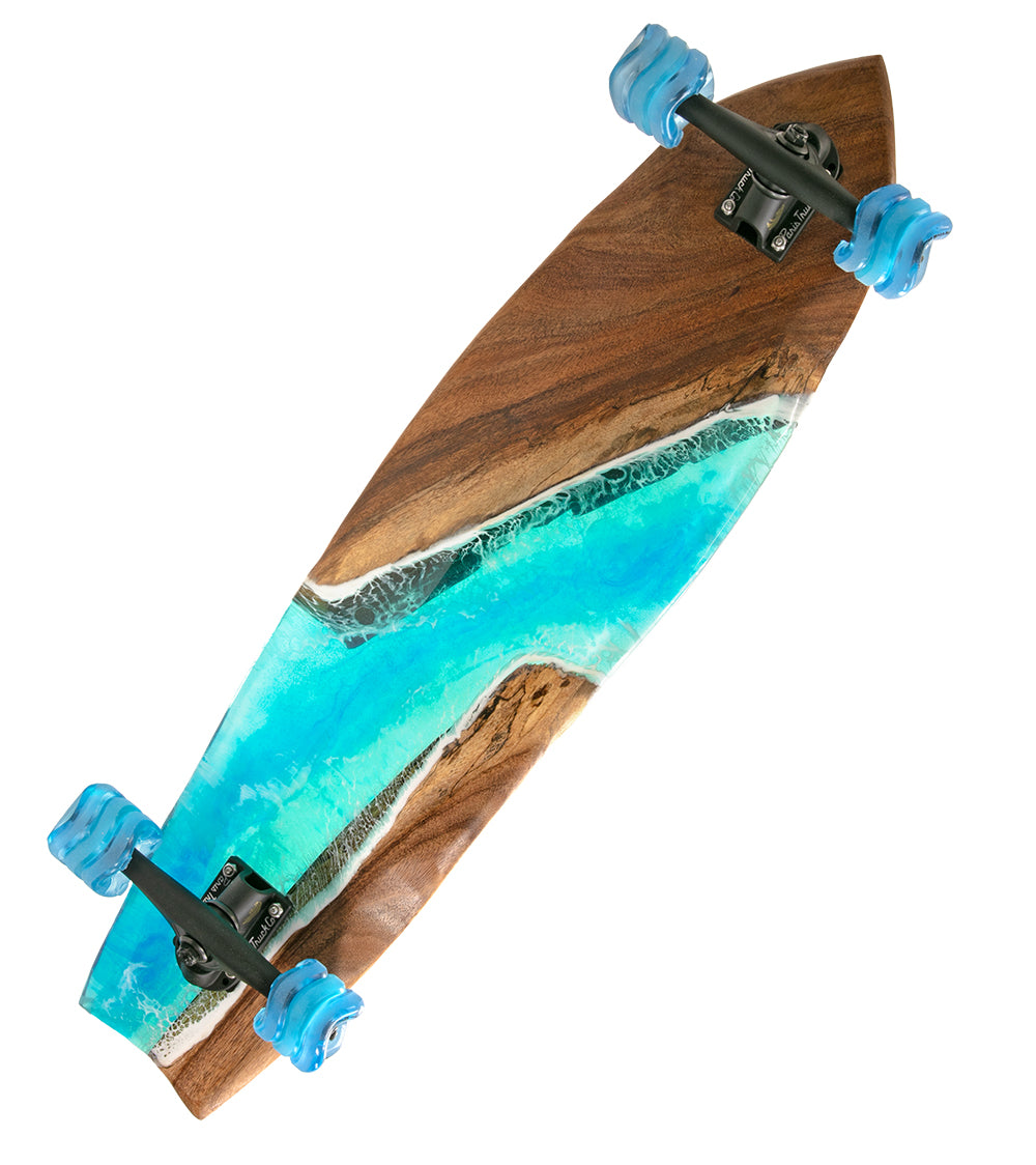 Koa-Resin Skateboard #056