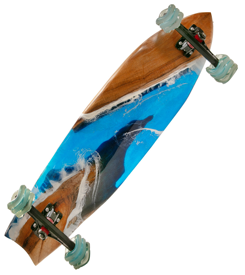 Koa-Resin Skateboard #057
