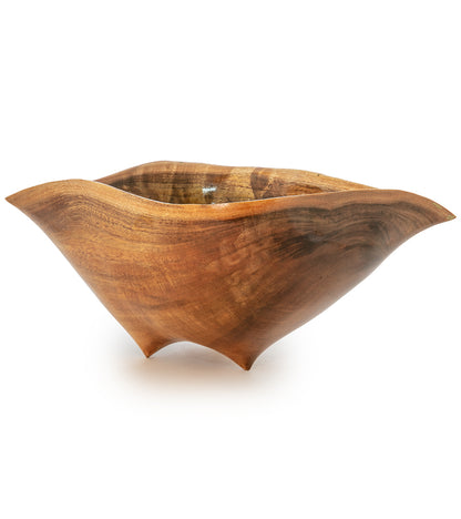 Carved Koa Vessel "Hawaiian Islands" by Francisco Clemente