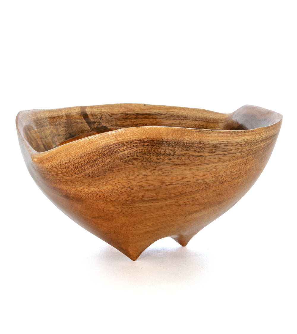 Carved Koa Vessel "Hawaiian Islands" by Francisco Clemente