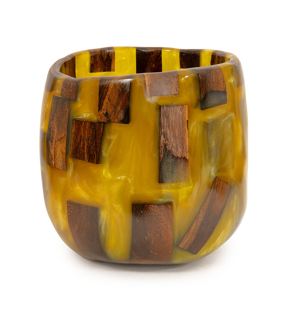 Carved Koa/Resin Vessel by Francisco Clemente