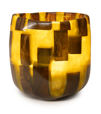 Carved Koa/Resin Vessel by Francisco Clemente