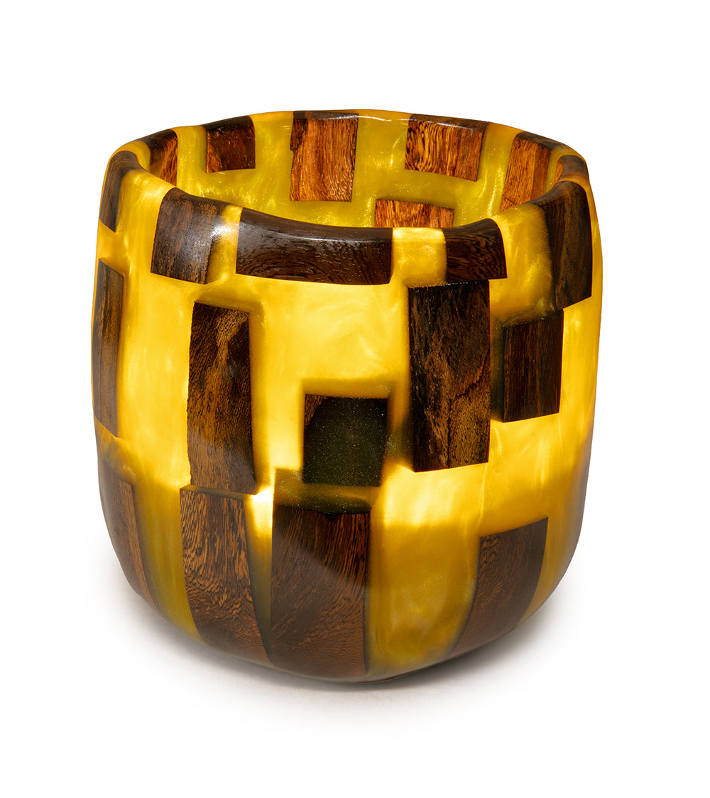 Carved Koa/Resin Vessel by Francisco Clemente