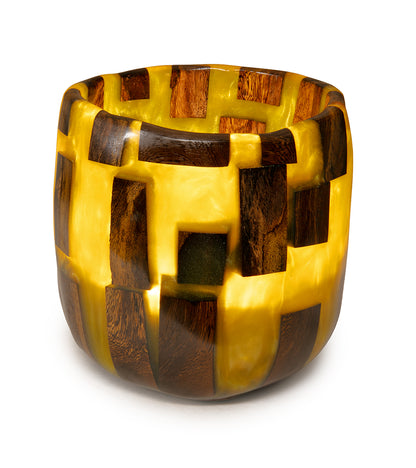 Carved Koa/Resin Vessel by Francisco Clemente