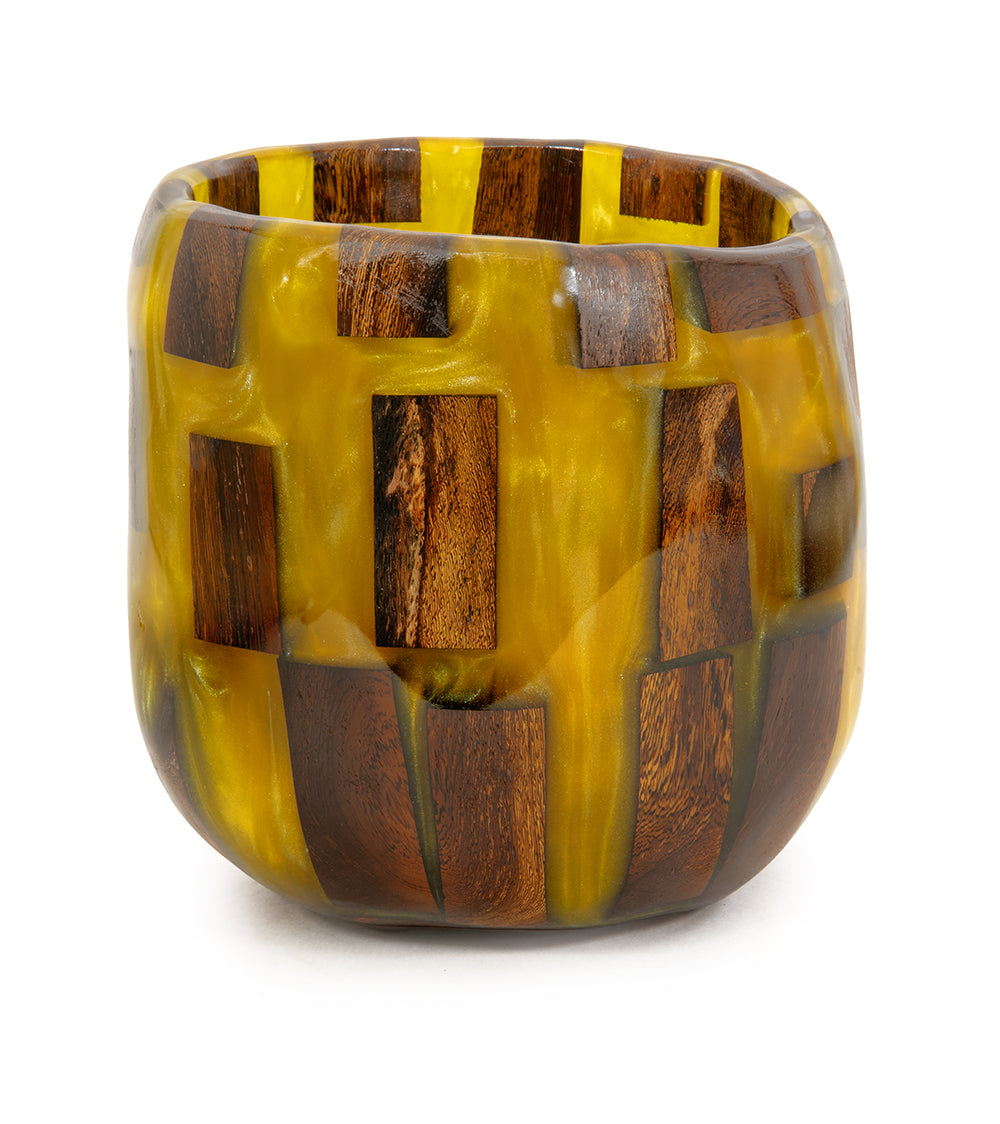 Carved Koa/Resin Vessel by Francisco Clemente