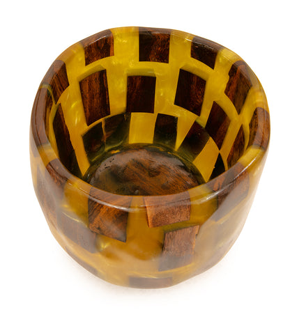 Carved Koa/Resin Vessel by Francisco Clemente